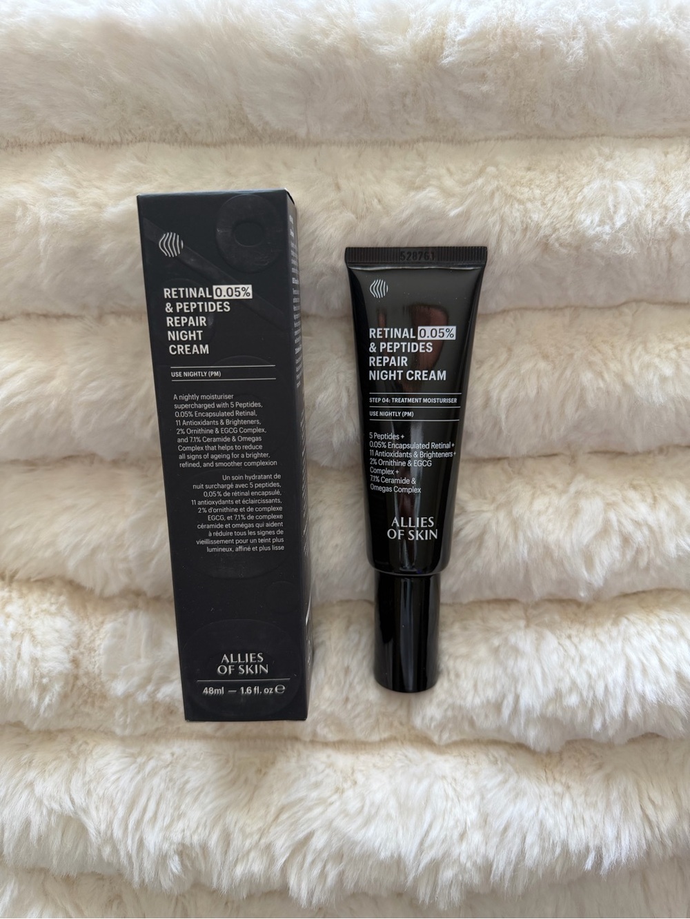 NIB Allies of Skin Retinal 0.05% & Peptides Repair Night Cream 1.6 oz